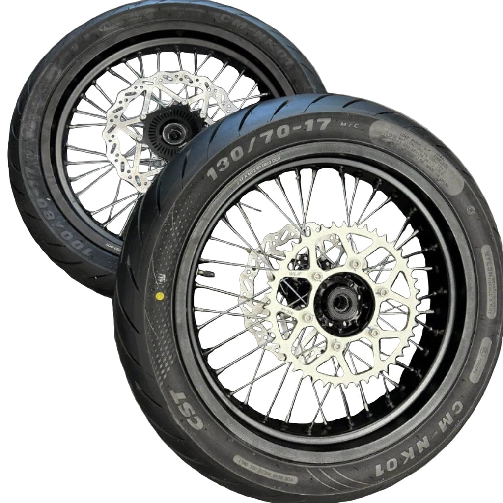 Sur-Ron Ultra Bee Supermoto Wheel Set 17" | Complete Front & Rear Wheels