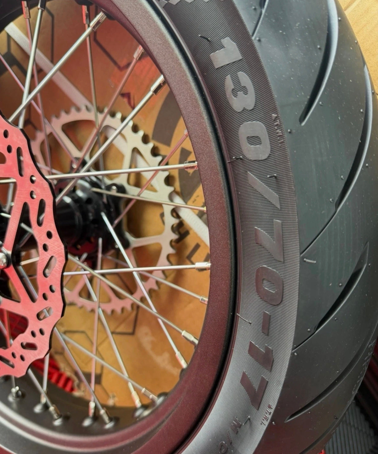 Sur-Ron Ultra Bee Supermoto Wheel Set 17" | Complete Front & Rear Wheels